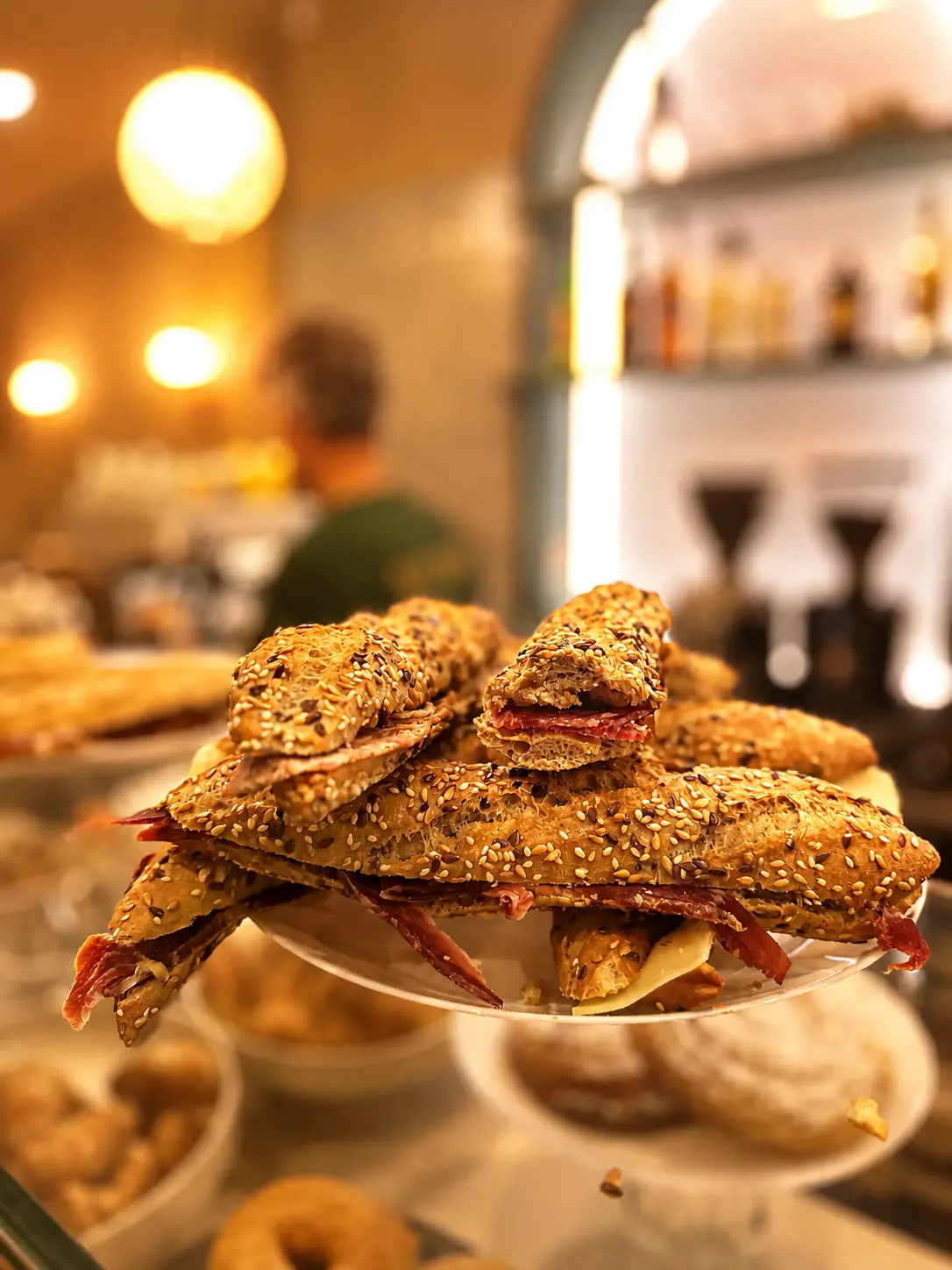 Bocadillos de pan de cereales