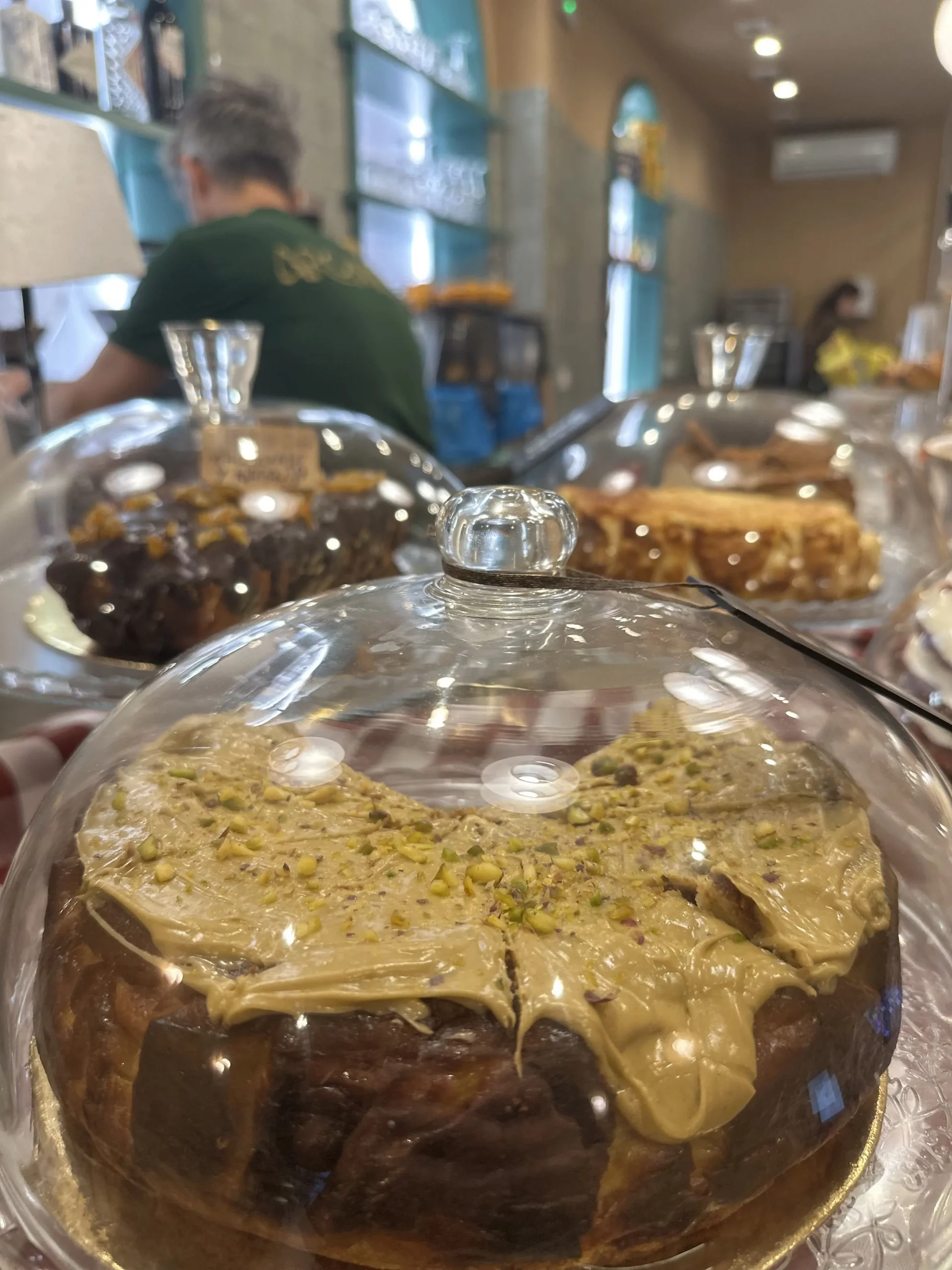 Cheesecake de pistacho casera en Barcelona